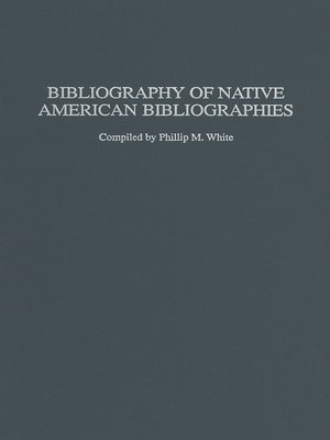 cover image of Bibliography of Native American Bibliographies